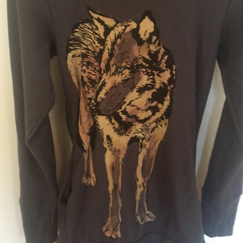 Sea of wolves hand printed in Nelson BC hoodie.